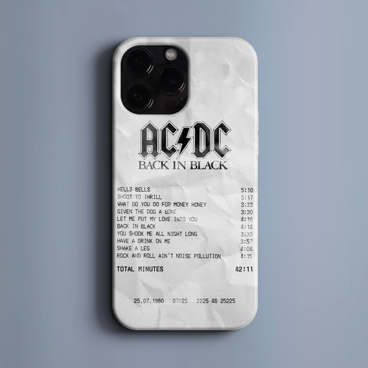 'Concert Ticket for AC&DC' Tasarım Telefon Kılıfı