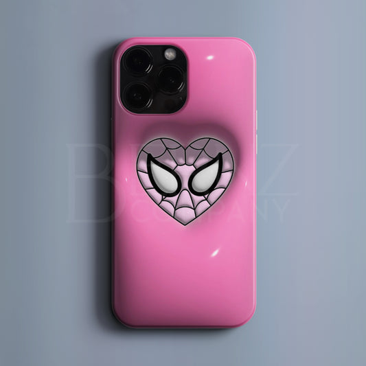 'Pink Spider' Couple Tekli Tasarım Telefon Kılıfı - BERNZ COMPANY