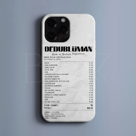 'Concert Ticket for DEDUBLÜMAN' Tasarım Telefon Kılıfı