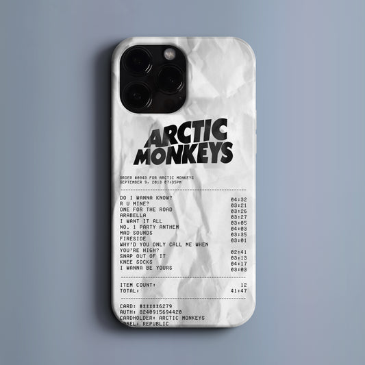 'Concert Ticket for ARCTIC MONKEYS' Tasarım Telefon Kılıfı