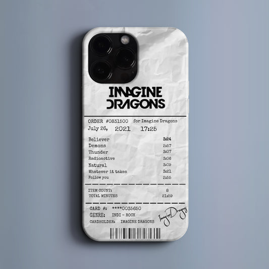 'Concert Ticket for IMAGINE DRAGONS' Tasarım Telefon Kılıfı