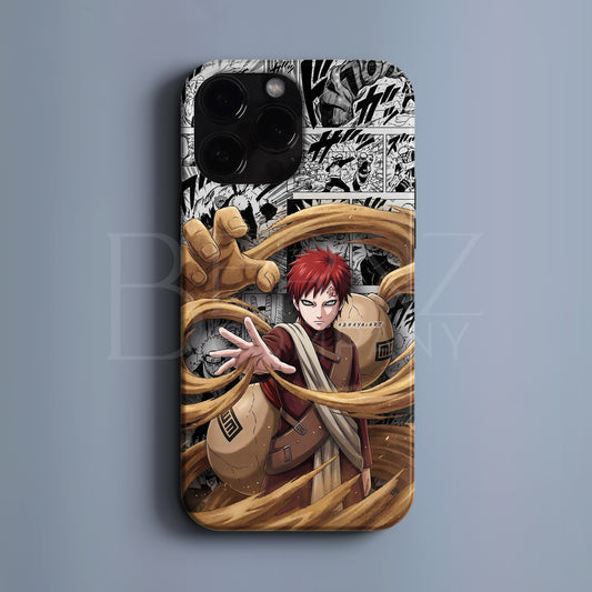 BERNZ "Gaara Swirling Sands" Tasarım Telefon Kılıfı – Naruto Serisi