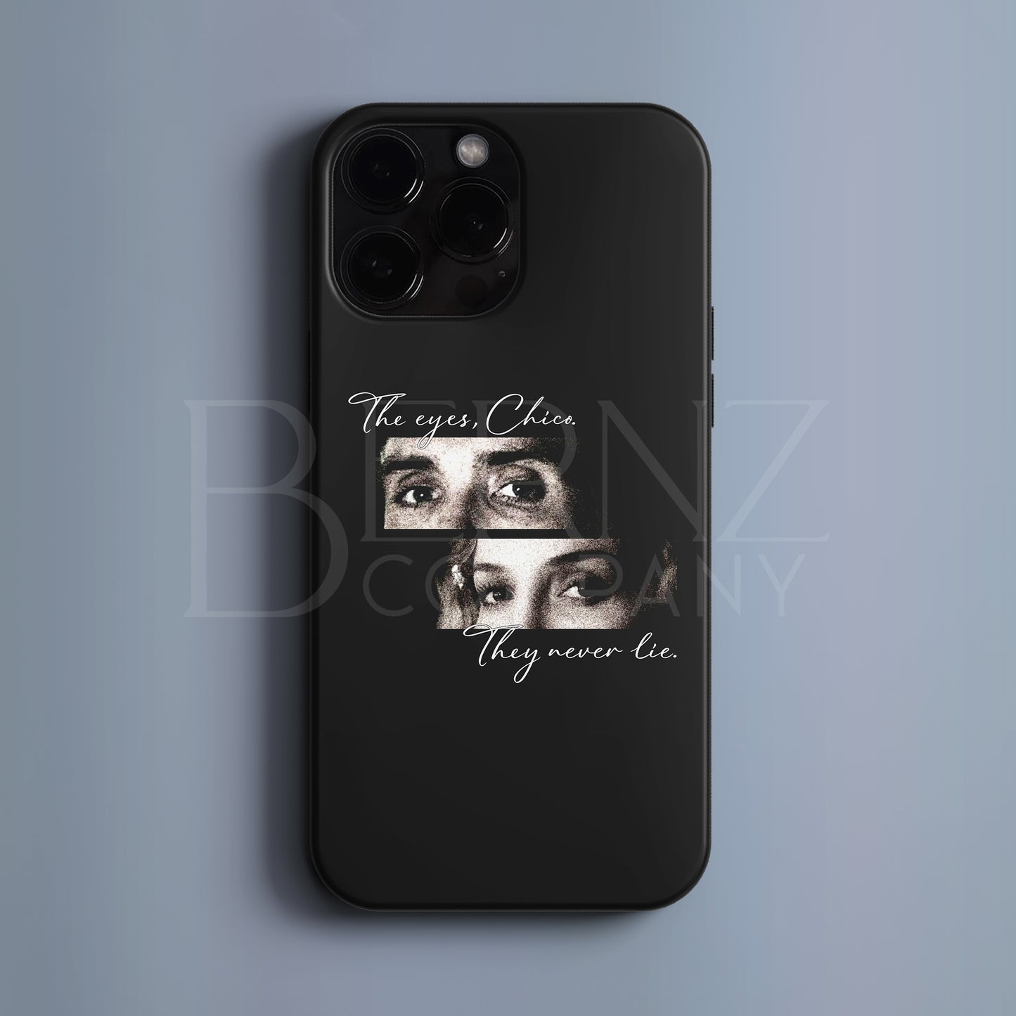 BERNZ "Eyes Never Lie" Tasarım Telefon Kılıfı – FİLM / DİZİ SERİSİ