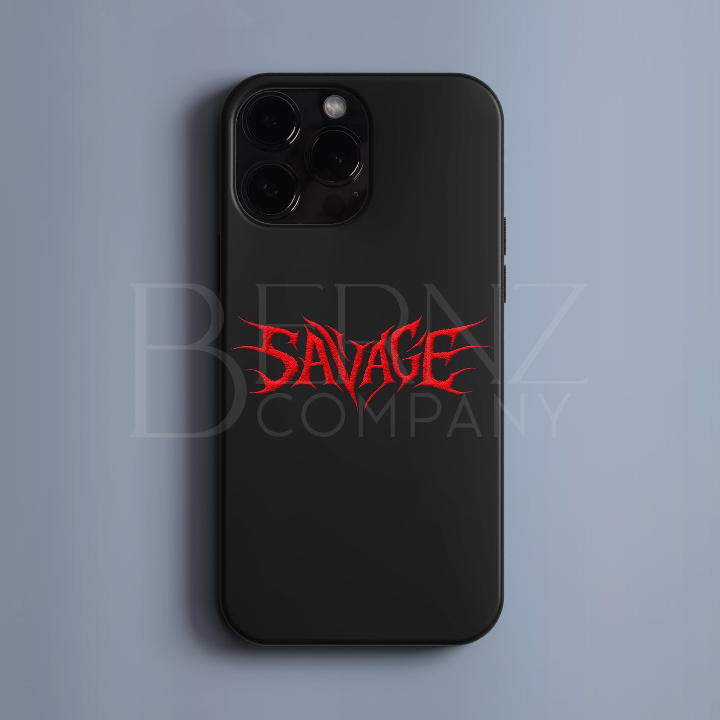 BERNZ "Savage Red Logo" Tasarım Telefon Kılıfı – BERSERK SERİSİ