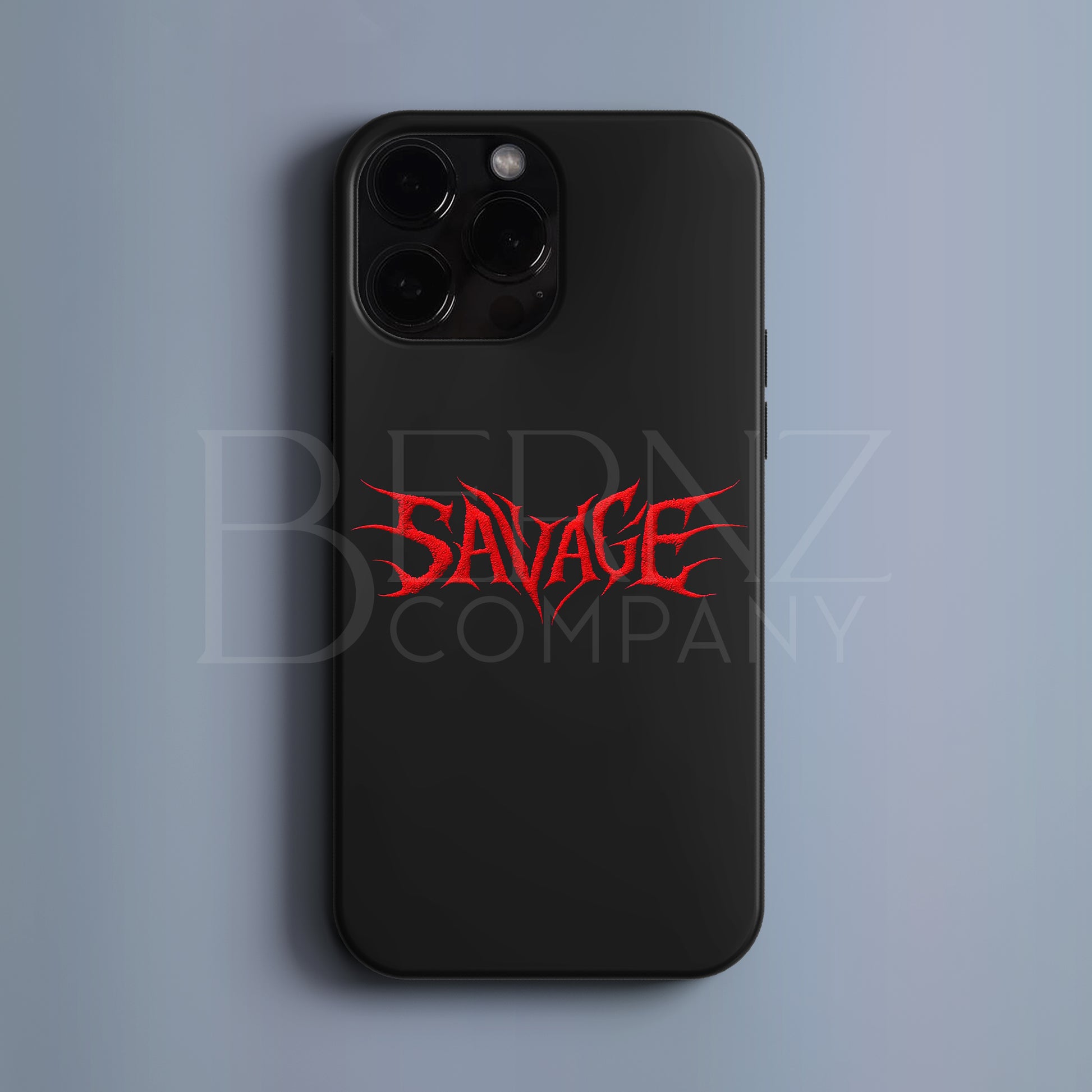 BERNZ "Savage Red Logo" Tasarım Telefon Kılıfı – BERSERK SERİSİ