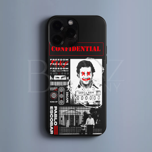 BERNZ "Pablo Escobar Portrait" Tasarım Telefon Kılıfı – Gangster Serisi