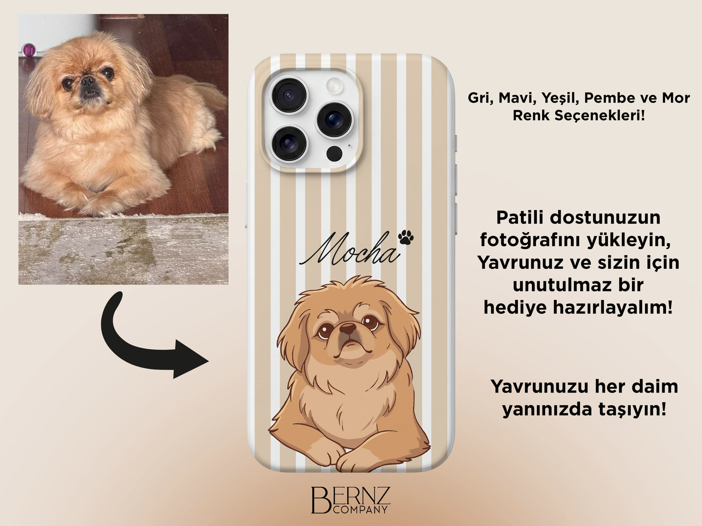 BERNZ COMPANY "Patili Dostlar Özel" Tasarım Telefon Kılıfı - Kişiye Özel Kılıflar